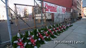 Joseph's church parking lot phone: Cal S Christmas Trees Hoboken Nj 201 394 8467