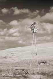 Black And White Documentary Rural Landscape Photography Sepia Toned Windmill Rural Ame Landscape Photography Art Photography Prints Art Landscape Photography