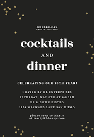 Black And Gold Party Invitations Templates Free Minimal Confetti Cocktail Party Invitation Template Free Greetings Island Cocktail Party Invitation Party Invite Template Invitations