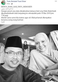 Bertemu dengan wanita cekal ini, wafa abdul kadir, 52, atau saya panggil kak long @wafaabdulkadir yang mengidap kanser peritoneal, sejenis. Wafa Abdul Kadir Meninggal