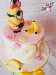 Check out these super fun top minion cakes. Minion Girl For Girl Who Loves Minions In 2021 Minion Birthday Cake Minion Birthday Party Girl Minion Cake