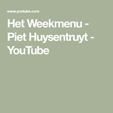 Recept marquise exquise | njam! Het Weekmenu Piet Huysentruyt Youtube Weekmenu Youtube Recepten