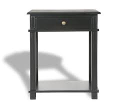 Wood tall side table is the ideal way to keep keys, books and magazines easily accessible in halls, living rooms and bedrooms. Shop Hamptons Halifax One Drawer Bedside Lamp Table Nightstand Villa Black Online Wholesales Direct