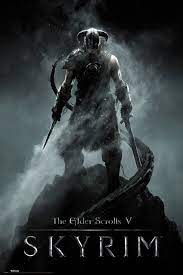 Skyrim Dragonborn Official Poster Skyrim Pinterest Videojuegos Armaduras Y Juegos