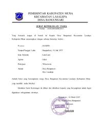 Yang bertanda tangan dibawah ini kami kepala desa pagotan kecamatan geger kabupaten madiun agama : Tahapan Membuat Surat Keterangan Usaha