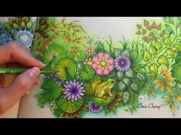 Coloring Prince Frog S Magical Pond Secret Garden Coloring Book Colored Pencil Coloring Book Secret Garden Colouring