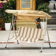 Sand Ikayaa 3 Person Patio Garden Hammock Outdoor Porch Swing Chair Lovdock Com Porch Swing Buy Outdoor Furniture Porch Swing Chair