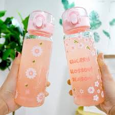 Sweet Flowers Drinking Bottle Cute Water Bottles Drink Bottles Bottle