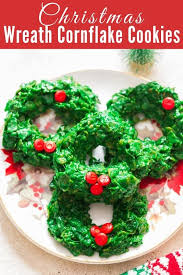 Easy Christmas Wreath Cookies Recipe Currytrail Wreath Cookies Christmas Wreath Cookies Easy Christmas Wreaths