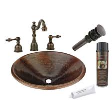 Maybe you would like to learn more about one of these? Premier Copper Products Oil Rubbed Bronze Copper Drop In Oval Bathroom Sink With Faucet Drain Included 20 In X 16 In Lowes Com Copper Sink Bathroom Sink Premier Copper Products