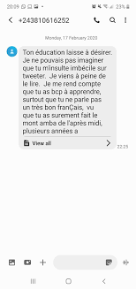 Litsani Choukran Twitterren M Chrisbalembo M A Insulte Copieusement Ici Et Faisant Meme Allusion A Mes Parents Il Ne S Est Pas Arrete Allant Jusqu A M Insulter Dans Des Messages Par Sms Puis Il A