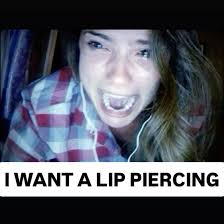 🦇 ! i want a lip piercing (memes i made) ! ❞ •┈┈┈••✦ ཐི♡ཋྀ ✦••┈┈┈• hello  there. it's me. the creator of the post. did you know i'm publishing a  book???