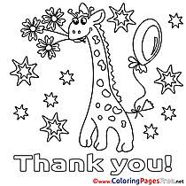 Drawing is another fun activity for teens and tweens. Thank You Coloring Pages