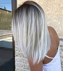 Check Out Latest Article Icy Blonde Hair With Dark Roots Colour Ideas Explore Icy Blonde Hair Bala Silver Blonde Hair Dark Roots Blonde Hair White Blonde Hair