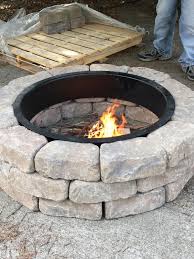 Galio fire pit insert is everything you need for your outdoor area. The Ashland Concrete Firepit Kit From Lowe S Things That Make People Go Aww