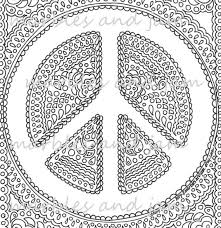 50 awesome peace sign tattoo designs and photos. Peace Sign Printable Adult Coloring Page Etsy