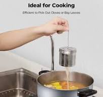 Reinmoson Pacote com 2 infusor de chá grande para infusor de chá e  especiarias para cozinhar, aço inoxidável 18/8 304, tampa rosqueada, gancho  de ...