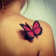 3 D Butterfly Butterfly Tattoos For Women Butterfly Tattoo Designs Creative Tattoos