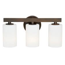 Shop Glendale 3 Light Bronze Bathroom Vanity Fixture 16 25 In W X 8 In H X 5 In D Overstock 20909246