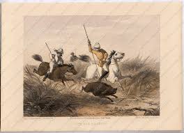 Pig Sticking, British Raj, Antique ...