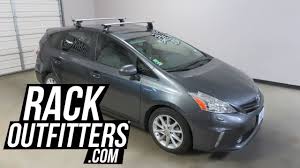 The 2012 toyota prius v isn't notably different to drive than its smaller sibling. Toyota Prius V Wagon With Yakima Baseline Jetstream Roof Rack Crossbars Youtube