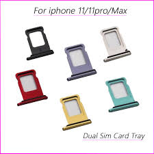 I upgraded to the iphone 11 at the start of 2020 for free through a carrier deal. New Dual Nano Sim Card Tray Holder For Iphone 11 Pro Max Sim Card Holder Adapter Socket For Iphone 11 Pro Replacement Sim Card Adapters Aliexpress
