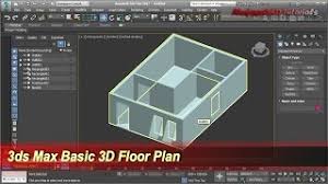 3ds max advance exterior rendering setting tutorial. 3ds Max Basic 3d Floor Plan Modeling Wall Door Windows Tutorial Youtube