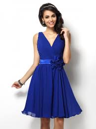 Litb robe d'affaires demoiselle d'honneur robe de cocktail bleu 34 xs nadya neuf. Bleu Roi Robe De Demoiselle D Honneur Hebeos