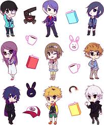Tokyo Ghoul Chibi Stickers Tokyo Ghoul Anime Chibi Tokyo Ghoul Tokyo Ghoul