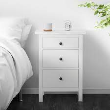 Ikea 2 drawer bedside cabinet x 2 in ss14 fobbing fur 45 00 zum. Hemnes Chest Of 3 Drawers White Stain 58x79 Cm Ikea