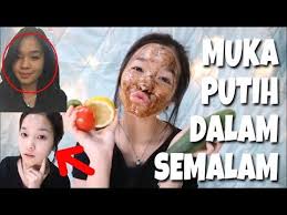 Cara Memutihkan Wajah Dengan Sangat Cepat Youtube Wajah Masker Wajah Buatan Rumah Pemutih