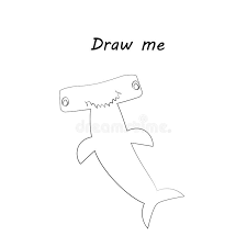 To start our hammerhead shark we'll draw the head and eye. Shark Coloring Stock Illustrations 884 Shark Coloring Stock Illustrations Vectors Clipart Dreamstime