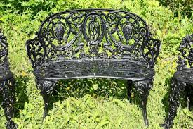 Garden furniture, garden accessories and sets of wrought iron bars. Sold Price 8 Pc Set Wrought Iron Garden Furniture Various Late 19th C In Black Enamel Paint Including A 36 Settee With Urn And Scroll Back 13 Seat 29 Back Plus
