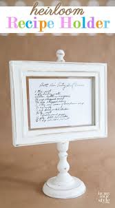 Photo Frame Recipe Holder Framed Recipes Recipe Holder Diy Frame