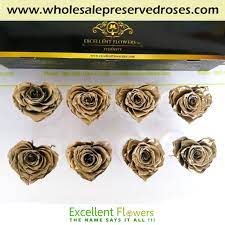 Golden Large Heart Shaped Preserved Roses Are A Classy And Unique Touch Of Elegance Preserved Roses Heart Shapes Rose