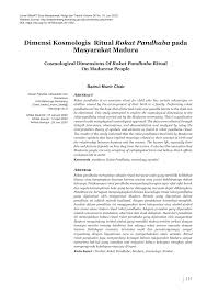 Pdf Dimensi Kosmologis Ritual Rokat Pandhaba Pada Masyarakat Madura