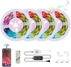 See it on best buy; 100ft 30m 5050 Rgb Led Strip Lights Bluetooth Led Strip Light Controlled Via Smart App Sync With Music Led Strips Are Ideal Decoration For Home Garden Bar And Party 100ft Walmart Com Walmart Com