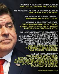 Pritzker: Time to stop wondering if you can trust the nuclear codes to  people who don't know how to organize a group chat. It's time to stop  ignoring the hypocrisy in wearing