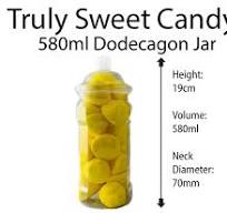 580ml 12 Sided Dodecagon Plastic Storage Jars - You Chose Quantity. Ideal  for Craft, Food, Garage Storage/organisation or Party Favours. - Etsy