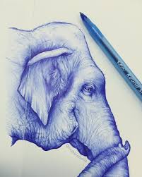 Feel free to explore, study and enjoy paintings with paintingvalley.com. Inked Animals Drawn In Ballpoint Pen Ballpoint Pen Art Animal Draw Animal Drawings