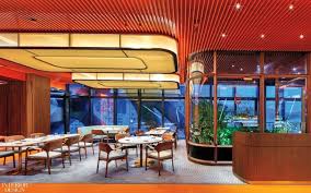 Brilliant Hues Set The Mood For Jouin Manku S Voyages By Alain Ducasse In Macau S Morpheus Hotel Hotel Interior Garden Alain Ducasse
