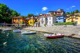 Lake maggiore is the second largest lake in italy. Mergozzo Old Town Lago Maggiore Italy Globephotos Royalty Free Stock Images