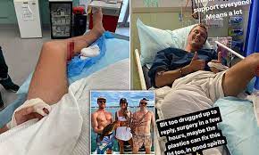 Shark Attack Near Coral Bay In Perth Wa As Fisherman Left With Horror Injuries Daily Mail Online