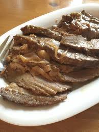 For a medium rare roast, cook the meat until it reaches an internal temperature of 135 degrees. Easiest Melt In Your Mouth Onion Soup Mix Brisket Pams Daily Dish