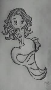 Black And White Mermaid Drawing Art Mermaid Draw Black White Sketch By Essy Filtered By Htc Mermaid Drawings Art Artwork