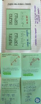 Distance And Midpoint Formula Foldable A Great Addition To Geometry Or Algebra Interactive Notebo Midpoint Formula Math Interactive Notebook Distance Formula