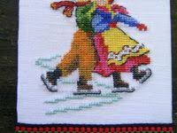 Fantasy rode by theresa published by color charts this full color cross stitch pattern depicts shimmering carousel horses dancing in the sunlight and remind us of the richness and charm of simple childhood pleasures. 84 Ice Skate To Stitch Or Craft Ideas In 2021 Stitch Cross Stitch Cross Stitch Patterns