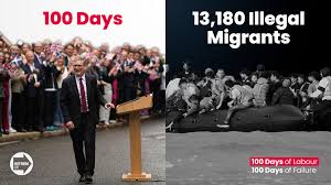 Reform UK - 100 days of Labour. 13,180 illegal migrants in small boats. |  Facebook