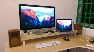 Not much to say here except, to be careful if you intend to use a monitor mount, as most affordable ikea desktops contain a hollow. 9 Practical Ikea Hacks For Your Office Workstation Monitor Stand Ikea Lift Desk Desk Shelves