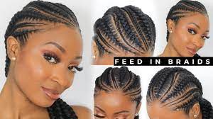 Feed In Braids Ghana Braids Cornrows Hairstyles Detailed Temilondon Youtube Feed In Braids Hairstyles Feed In Braid Ghana Braids Cornrows